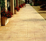 香榭麗都小區彩色壓模地坪