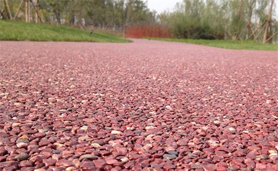 膠粘石透水路面